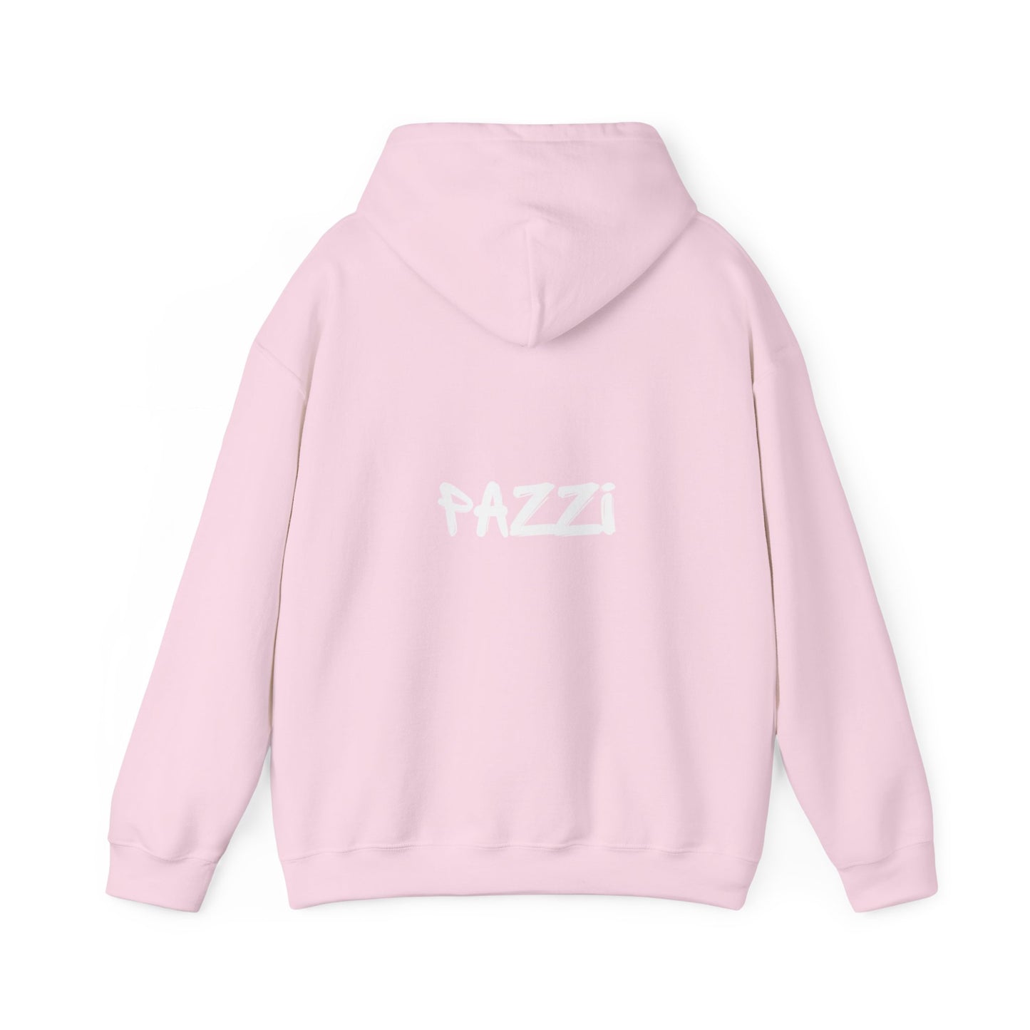 PAZZI hoodie white writing