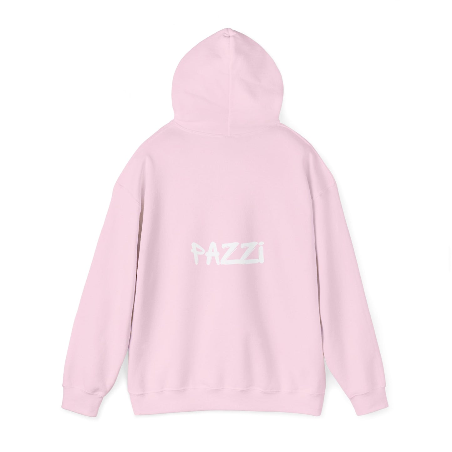 PAZZI hoodie white writing